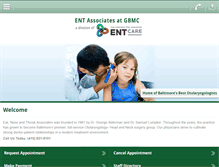 Tablet Screenshot of earnosethroatdrs.com